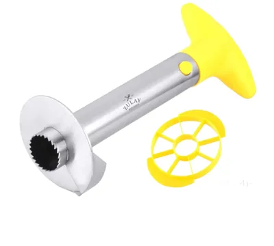 Zulay Kitchen Detachable Handle Pineapple Corer and Slicer Tool Set