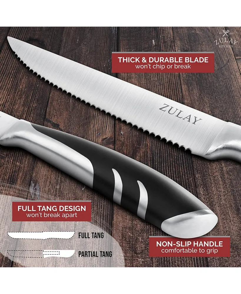 Zulay Kitchen Steak Knives 4-Pc.