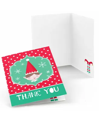 Elf Squad - Kids Elf Christmas and Birthday Party Thank You Cards (8 Count)