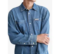 Calvin Klein Men's Classic Denim Long-Sleeve Shirt