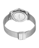 Kenneth Cole New York Men's Modern Classic Silver-Tone Stainless Steel Mesh Bracelet Watch 41mm