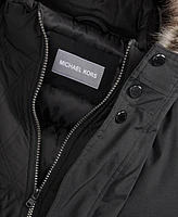 Michael Kors Men's Hooded Bib Snorkel Parka, Created for Macy's