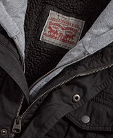 Levi's Men's Sherpa Lined Two Pocket Hooded Trucker Jacket