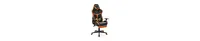 Costway Massage Gaming Chair Reclining Racing Chair with Lumbar Support