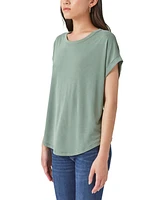 Lucky Brand Women's Short Sleeve Sandwash Dolman Tee