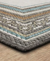 Mohawk Malibu Outdoor Chain Border 4' x 5'6" Area Rug