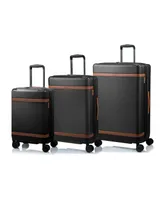 Champs Vintage-Like Iii Hardside Spinner Luggage Set, 3 Piece