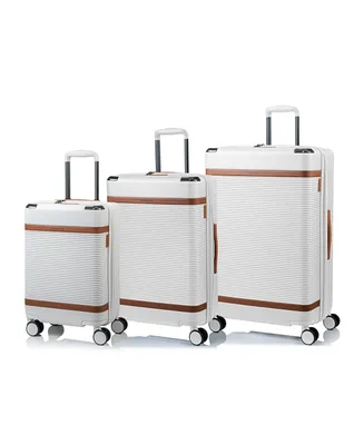 Champs Vintage-Like Iii Hardside Spinner Luggage Set, 3 Piece