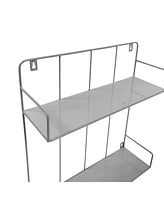 Honey Can Do Small 2 Tier Metal Wall Shelf