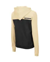 Women's Colosseum Gold and Black Colorado Buffaloes Aidan Half-Zip Hoodie