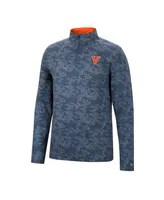 Men's Colosseum Navy Virginia Cavaliers Tivo Quarter-Zip Jacket