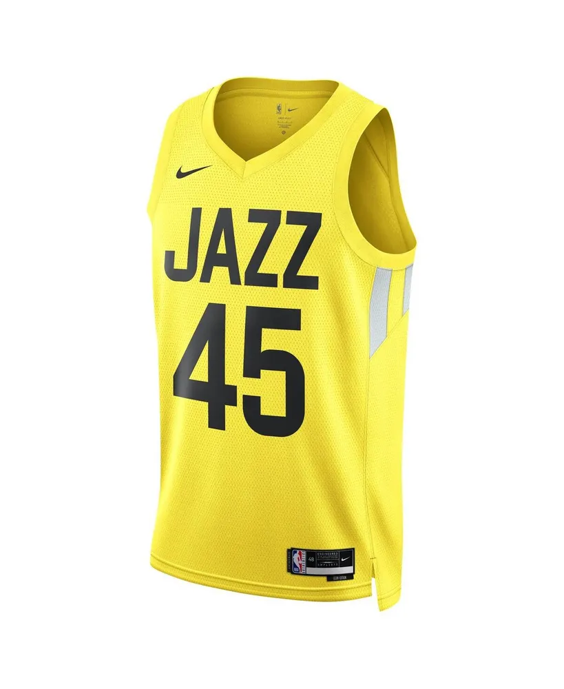 Men's and Women's Nike Donovan Mitchell Gold Utah Jazz 2022/23 Swingman Jersey - Icon Edition