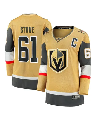 Women's Fanatics Mark Stone Gold Vegas Golden Knights Captain Patch Alternate Premier Breakaway Player Jersey