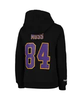 Big Boys Mitchell & Ness Randy Moss Black Minnesota Vikings Retired Player Name and Number Fleece Pullover Hoodie