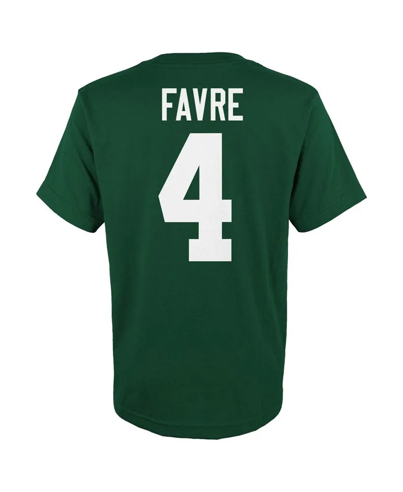 Big Boys Mitchell & Ness Brett Favre Green Green Bay Packers Retired Retro Player Name and Number T-shirt