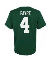 Big Boys Mitchell & Ness Brett Favre Green Green Bay Packers Retired Retro Player Name and Number T-shirt