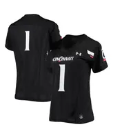 Women's Under Armour #1 Black Cincinnati Bearcats Finished Replica Football Jersey