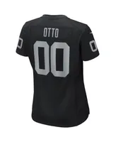 Women's Nike Jim Otto Black Las Vegas Raiders Game Retired Player Jersey