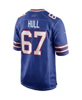 Men's Nike Kent Hull Royal Buffalo Bills Game Retired Player Jersey