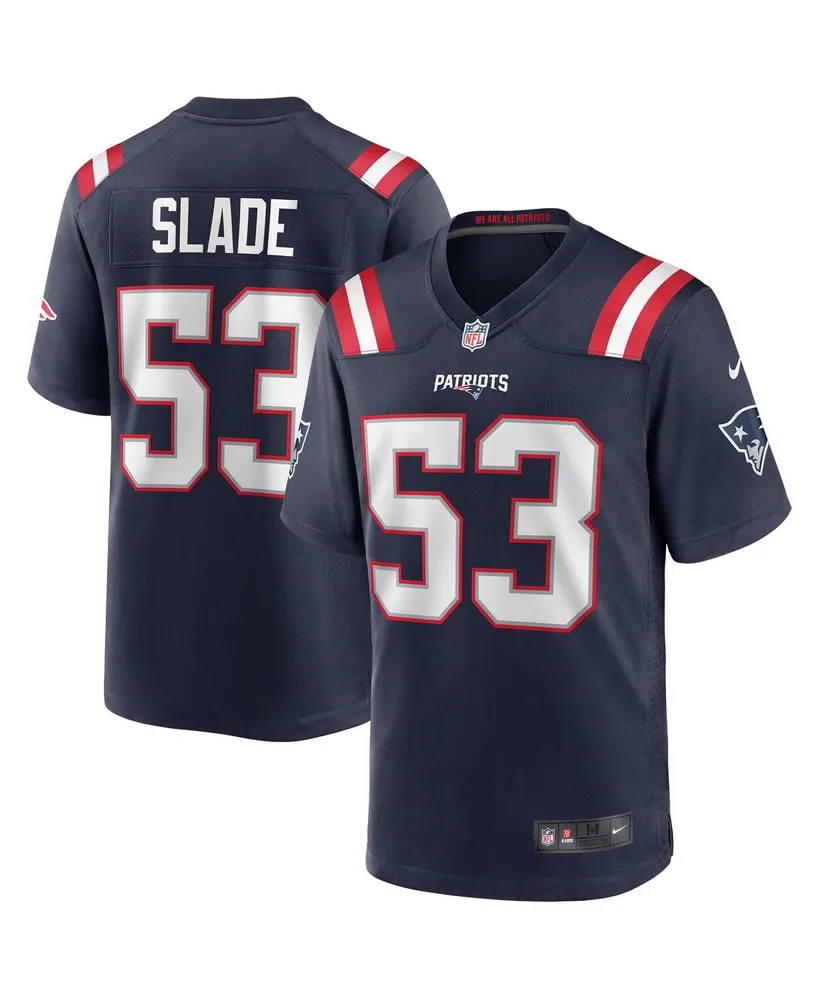 Men's Nike Chris Slade Navy New England Patriots Game Retired Player Jersey