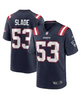 Men's Nike Chris Slade Navy New England Patriots Game Retired Player Jersey