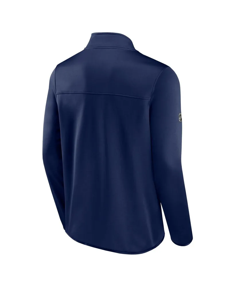 Men's Fanatics Navy St. Louis Blues Authentic Pro Rink Fleece Full-Zip Jacket