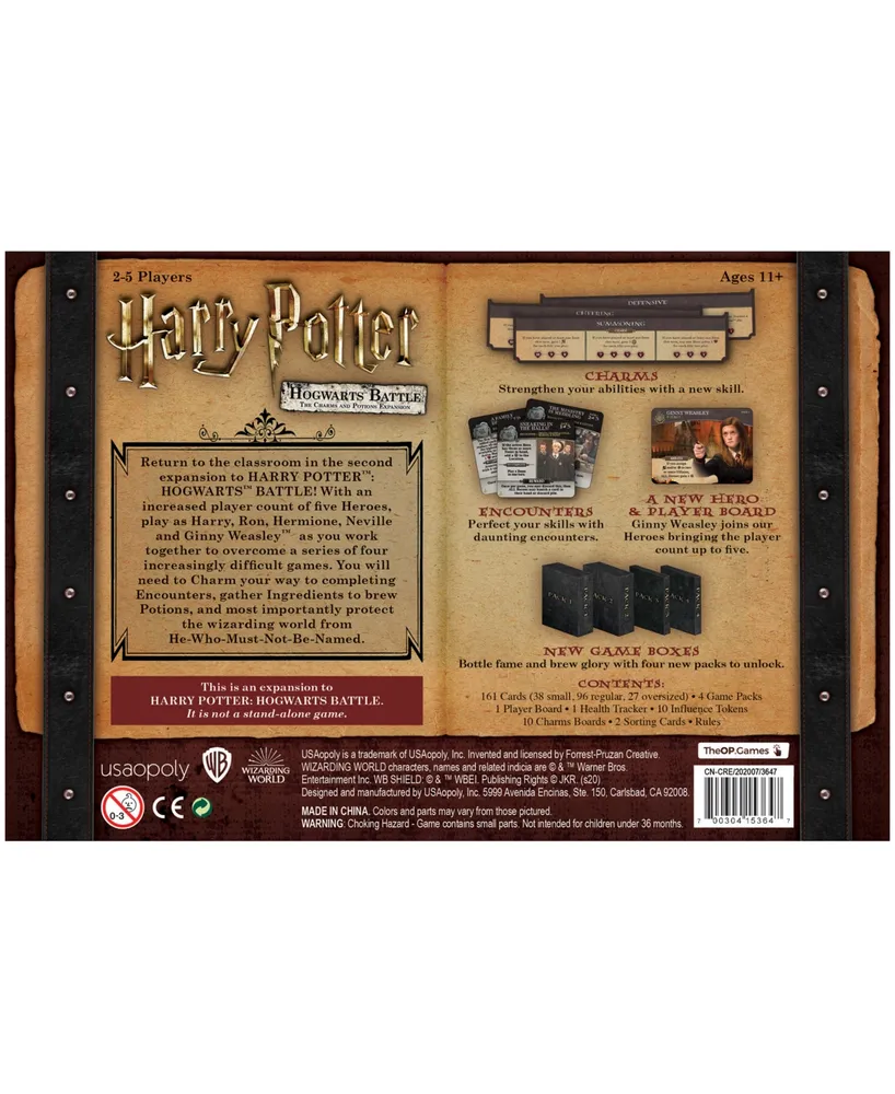 Usaopoly Harry Potter Hogwarts Battle the Charms and Potions Expansion Set, 190 Piece