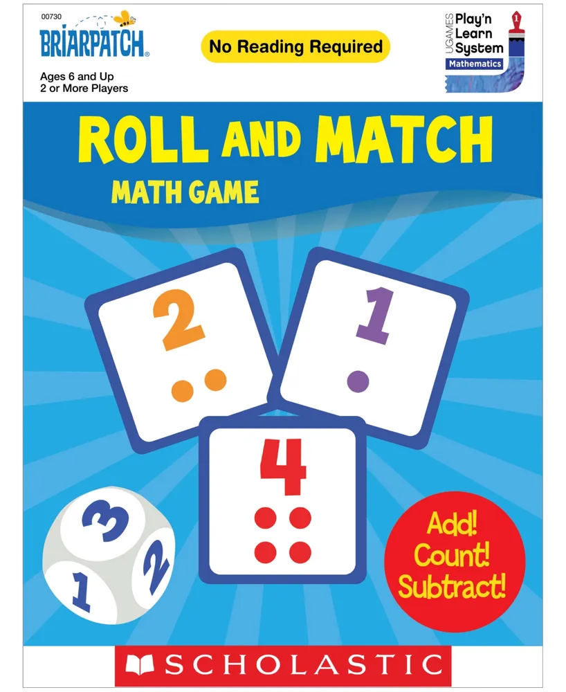 Briarpatch Scholastic Roll and Match Math Game