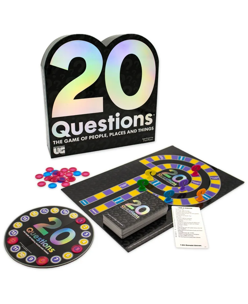 University Games 20 Questions the Game of People, Places and Things Set, 334 Piece
