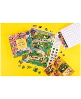 Professor Puzzle Cat Cafe Dog Park Double-Sided Jigsaw Puzzle Set, 502 Pieces