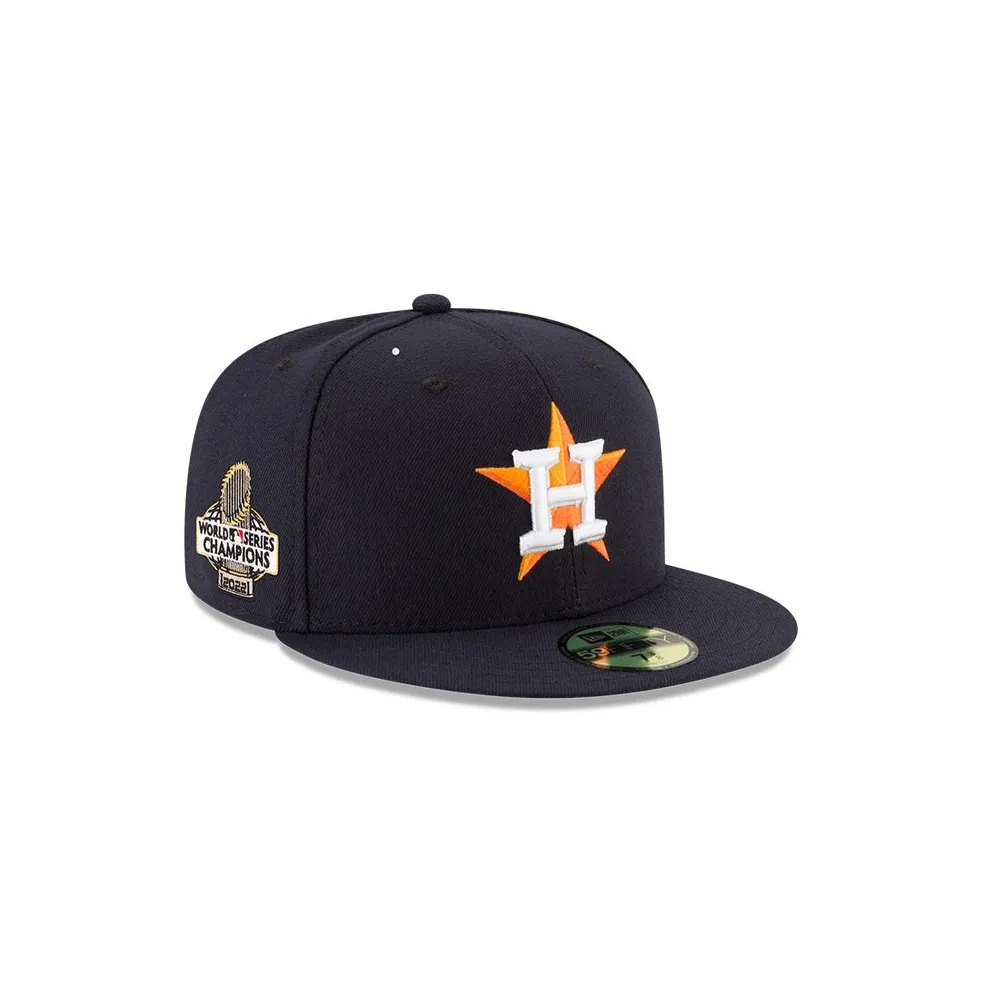 Men's New Era Navy Houston Astros 2022 World Series Champions Side Patch 59FIFTY Fitted Hat