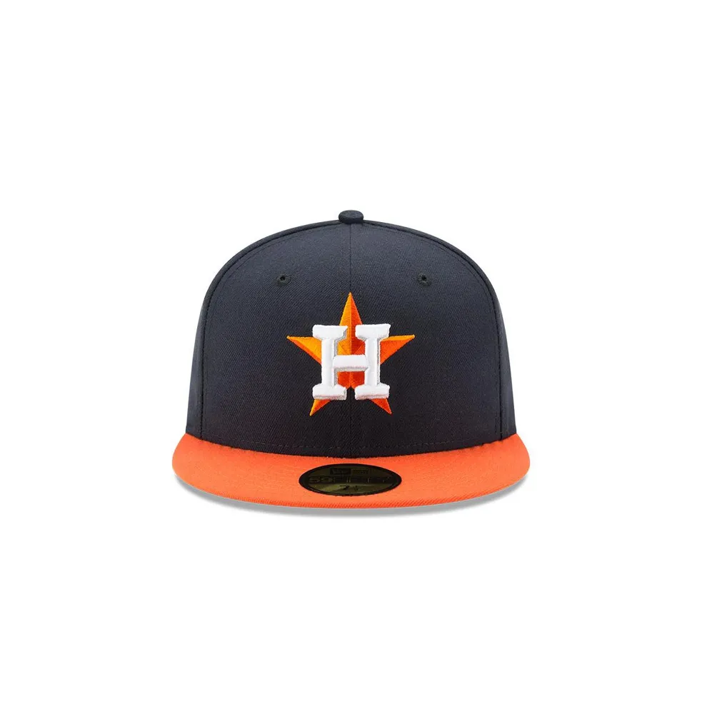 Men's New Era Navy, Orange Houston Astros 2022 World Series Champions Side Patch 59FIFTY Fitted Hat