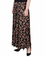 Ny Collection Plus Maxi with Sash Waist Tie Skirt