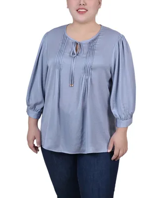 Ny Collection Plus Size Satin Blouse
