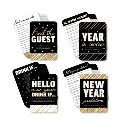 Hello New Year - 4 Nye Party Games - 10 Cards Each - Gamerific Bundle