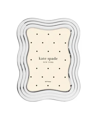 kate spade new york South Street Wavy Frame, 5" x 7" - Silver