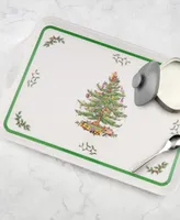 Spode Set/2 Christmas Tree Melamine Trays, Created For Macy's