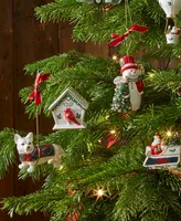 Christmas Tree Tartan Corgi Ornament