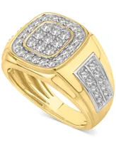 Men's Diamond Cluster Ring (1 ct. t.w.) in 10k Gold