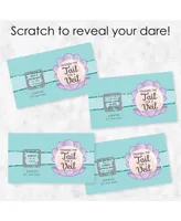 Trading The Tail for A Veil - Party Game Scratch Off Dare Cards - 22 Ct