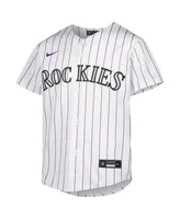 Big Boys and Girls Nike Kris Bryant White Colorado Rockies Home Replica Player Jersey