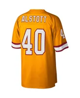 Men's Mitchell & Ness Mike Alstott Orange Tampa Bay Buccaneers Big and Tall 1996 Retired Player Replica Jersey