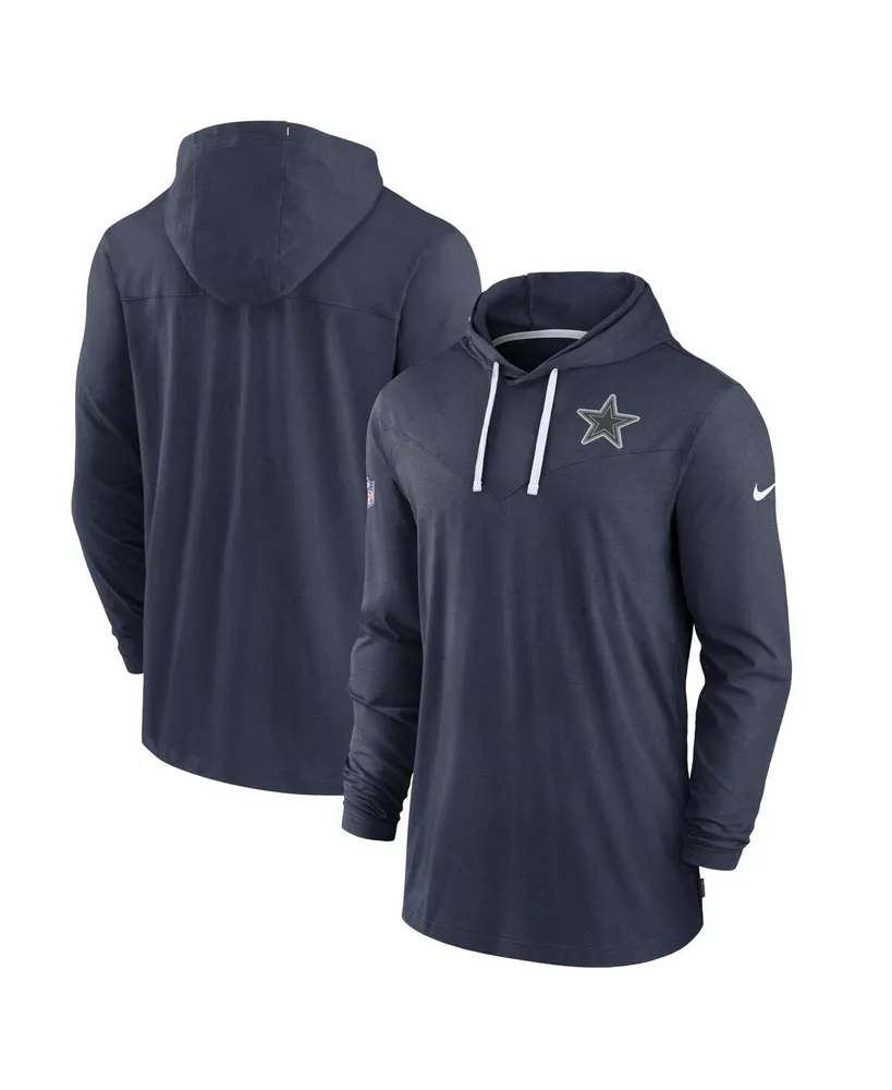 Men's Nike Navy Houston Texans Sideline Logo Performance Pullover Hoodie