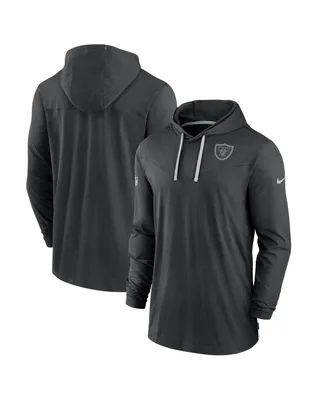 Men's Nike Black Las Vegas Raiders Sideline Pop Performance Pullover Long Sleeve Hoodie T-shirt