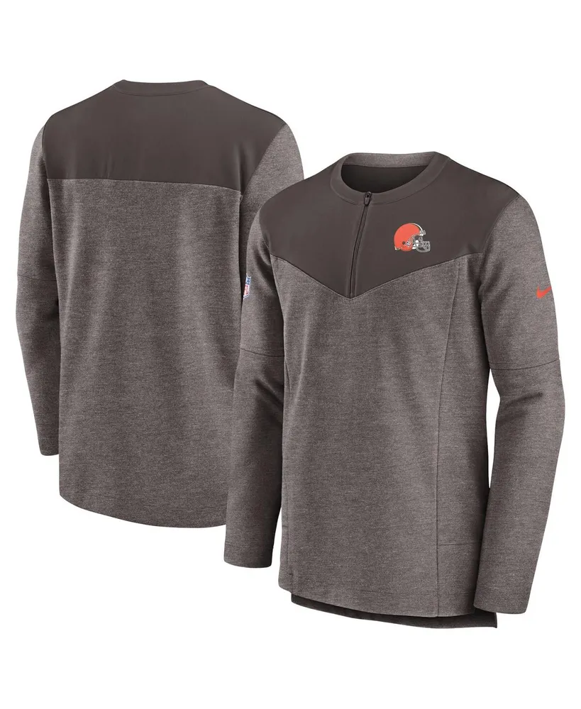 Men's Nike Gray Cleveland Browns Sideline Coaches Short Sleeve