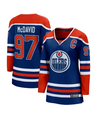 Women's Fanatics Connor McDavid Royal Edmonton Oilers Home Premier Breakaway Player Jersey