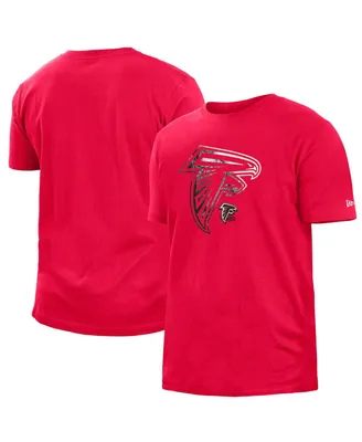 Men's New Era Red Atlanta Falcons 2022 Sideline Ink Dye T-shirt