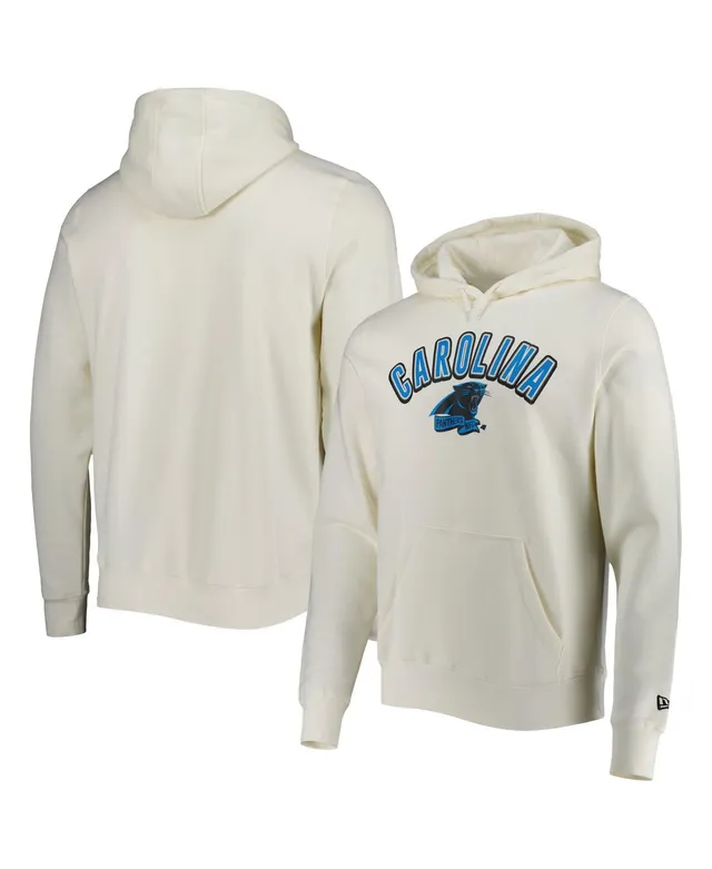 Men's New Era Cream Seattle Seahawks Sideline Chrome Pullover Hoodie