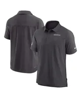 Men's Nike Black Baltimore Ravens Sideline Lockup Performance Polo Shirt