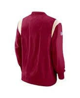 Men's Nike Burgundy Washington Commanders Sideline Athletic Stack V-neck Pullover Windshirt Jacket